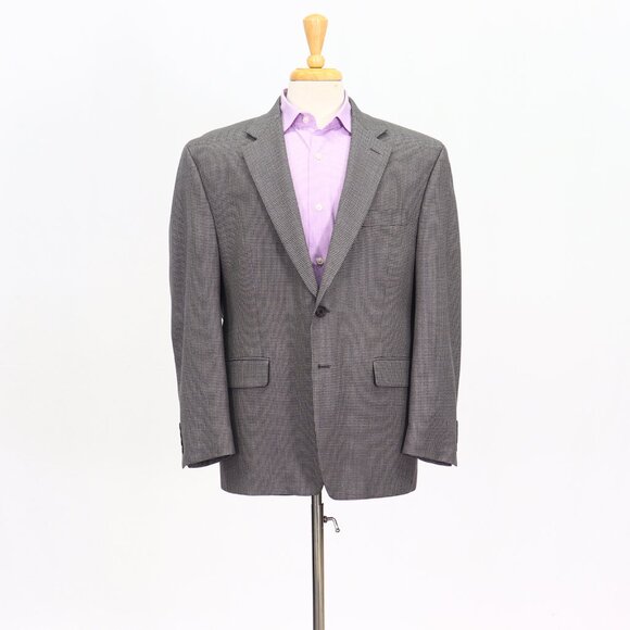 Ralph Lauren 44S Gray Blazer Sport Coat Jacket 2-Button Houndstooth Y644